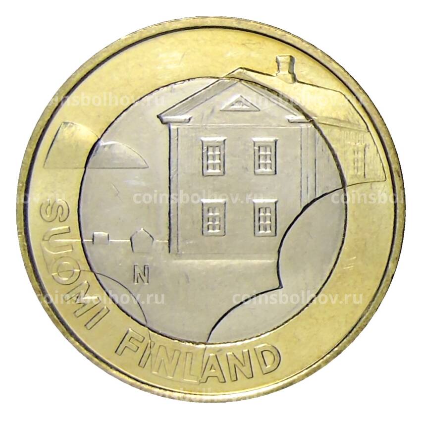 Монета 5 евро 2013 года Финляндия — Исторические регионы Финляндии. Строения — Остроботния