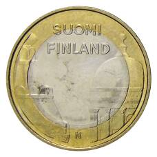 Монета 5 евро 2012 года Финляндия — Исторические регионы Финляндии. Строения — Уусимаа (аверс)
