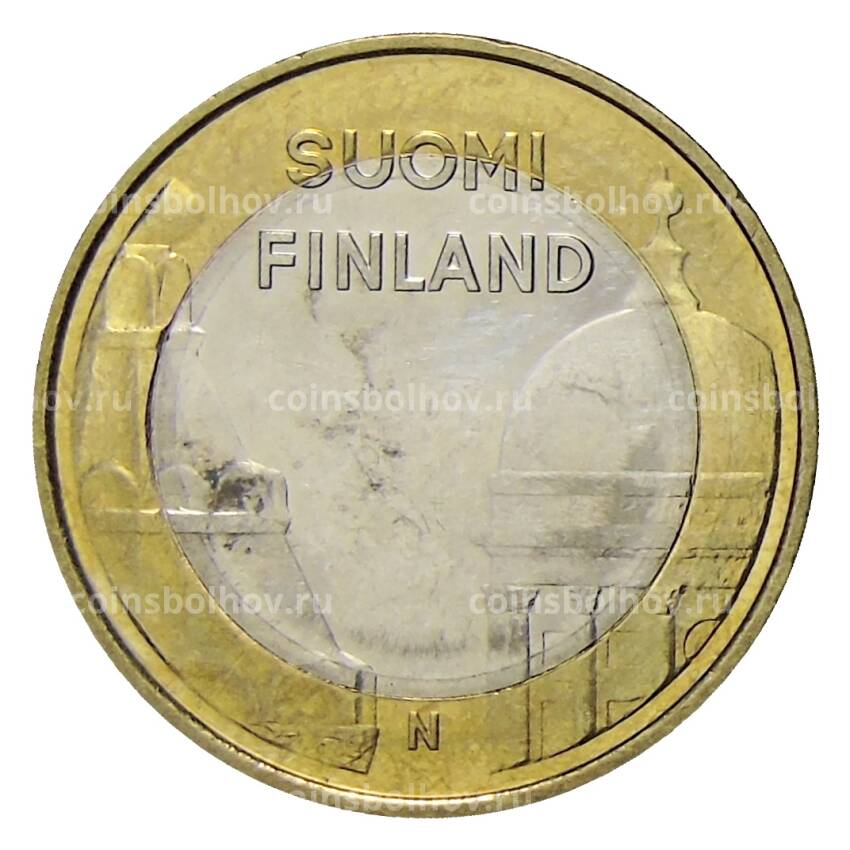 Монета 5 евро 2012 года Финляндия — Исторические регионы Финляндии. Строения — Уусимаа