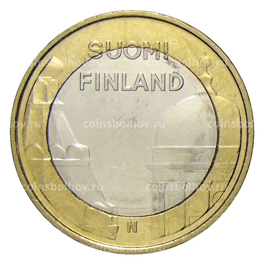 Монета 5 евро 2012 года Финляндия — Исторические регионы Финляндии. Строения — Уусимаа