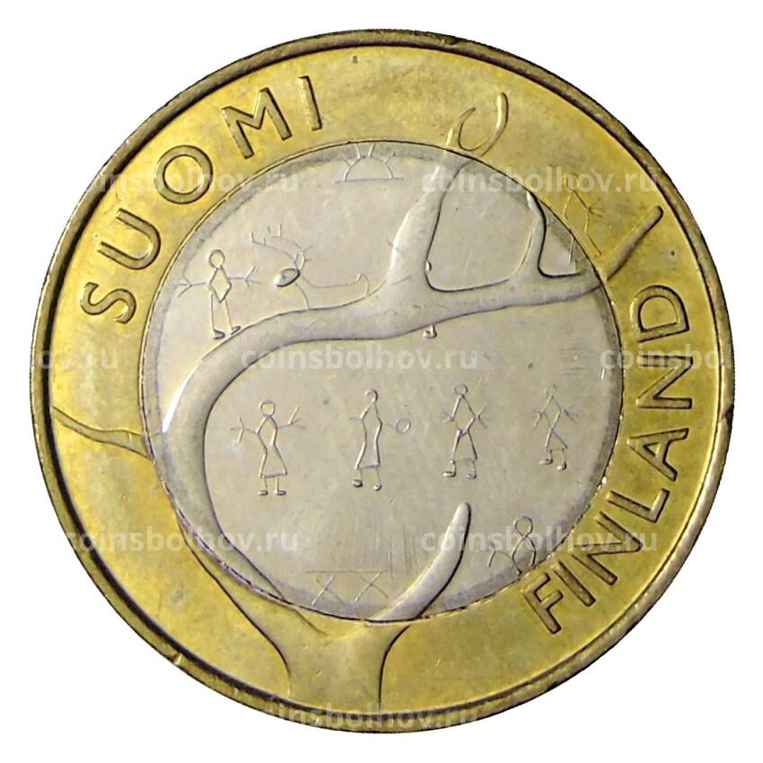 Монета 5 евро 2011 года Финляндия — Исторические регионы Финляндии — Лапландия