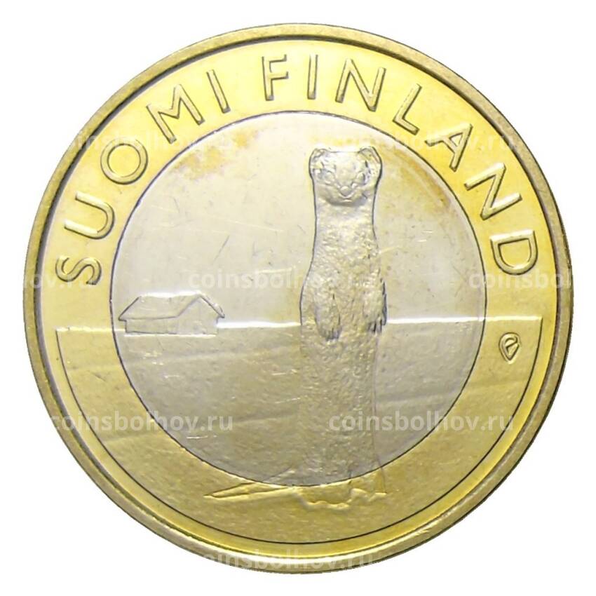 Монета 5 евро 2015 года Финляндия — Исторические регионы Финляндии. Животные — Остроботния