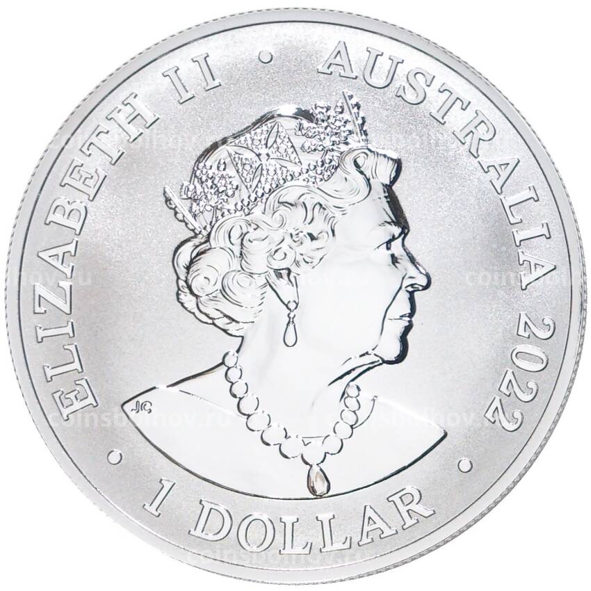 Монета 1 доллар 2022 года Австралия «Австралийский зоопарк — Суматранский слон» (вид 2)
