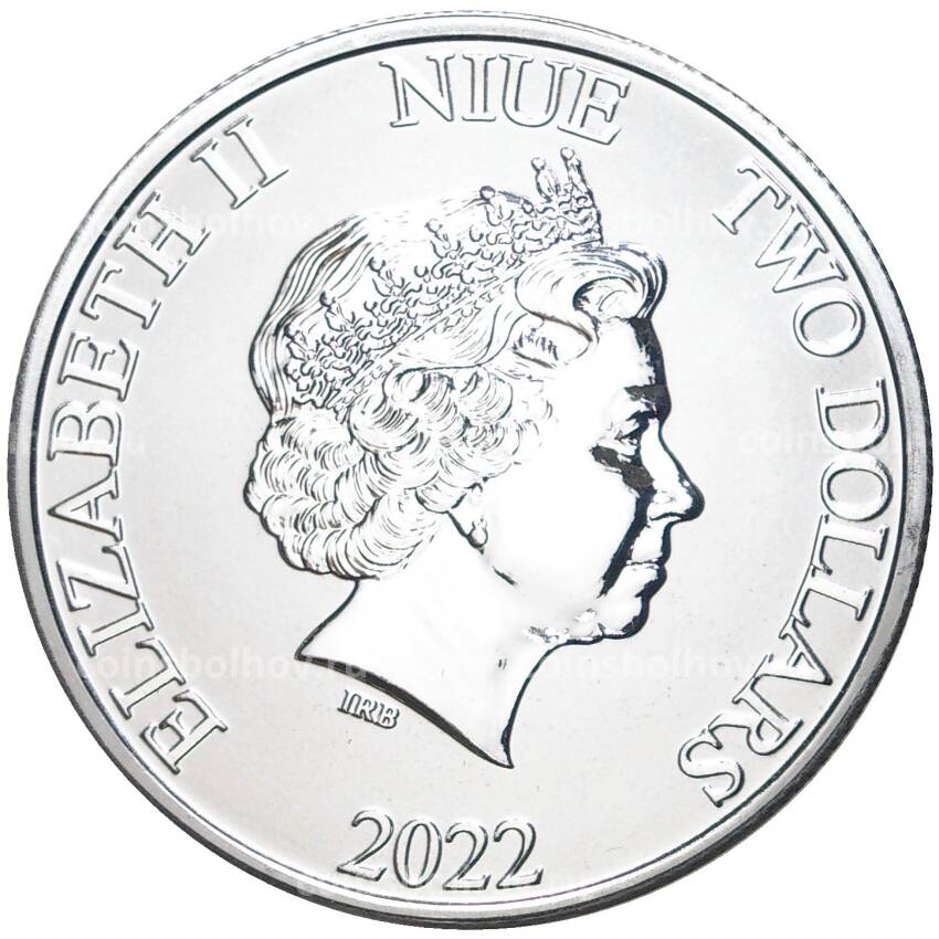 Монета 2 доллара 2022 года Ниуэ «Пираты Карибского моря — Немая Мария» (вид 2)