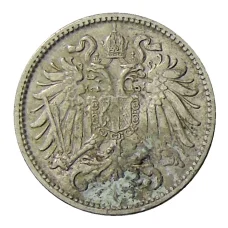 Монета 10 геллеров 1909 года Австрия (реверс)