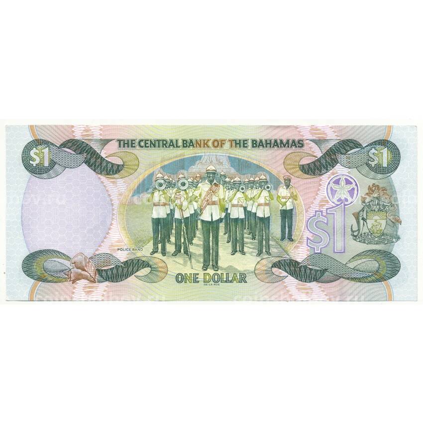 Банкнота 1 доллар 2001 года Багамские Острова (вид 2)