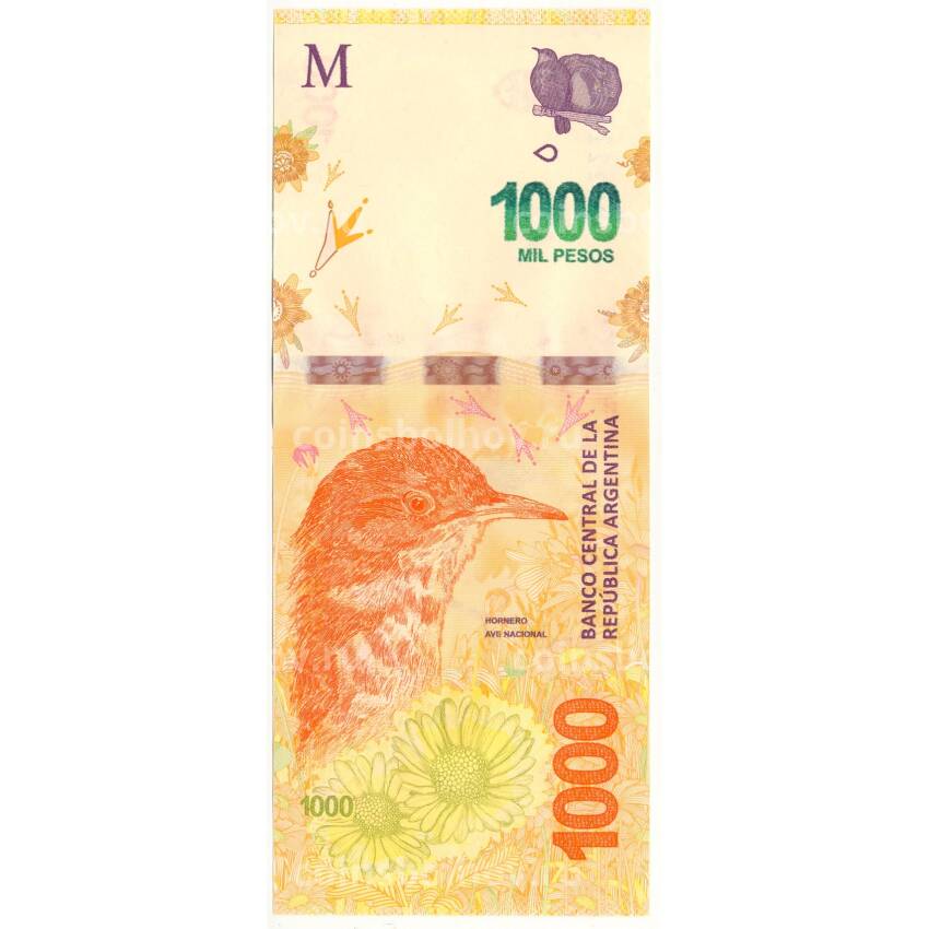 Банкнота 1000 песо 2019 года Аргентина