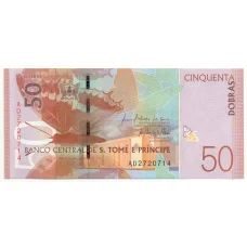 Банкнота 50 добр 2016 года Сан-Томе и Принсипи