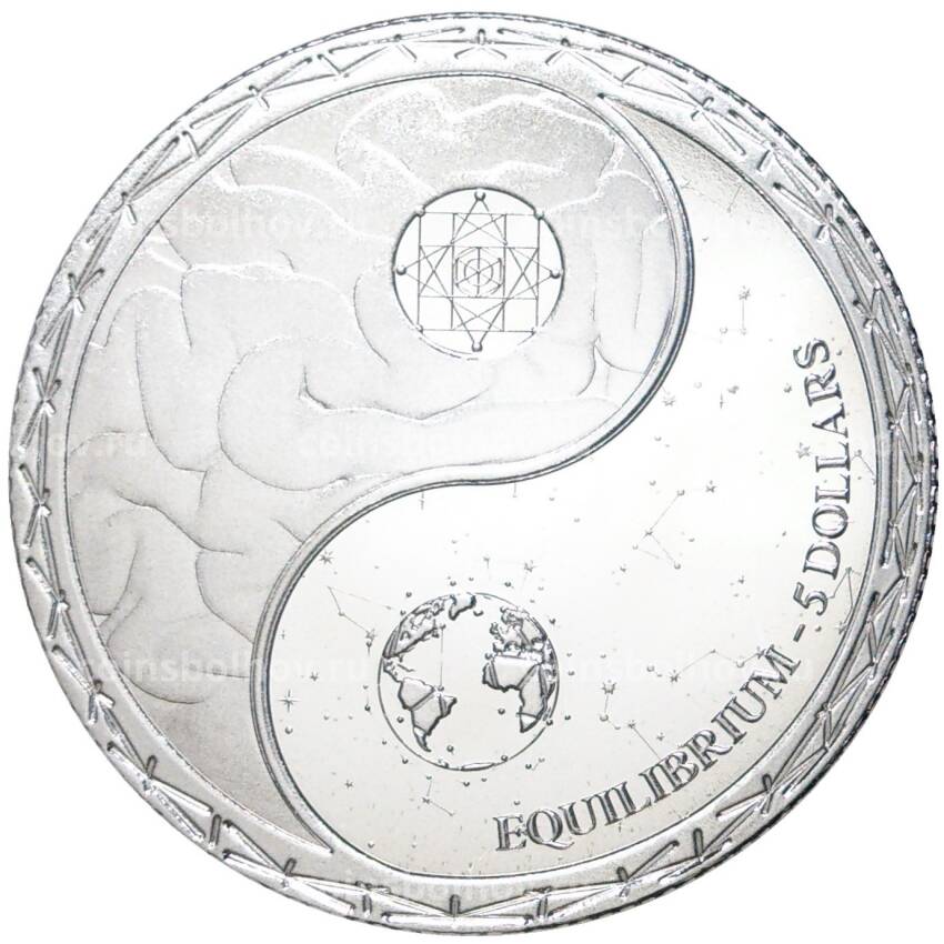 Монета 5 долларов 2022 года Токелау — Эквилибриум