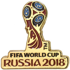 Значок «Чемпионат Мира по футболу 2018 в России — Эмблема»