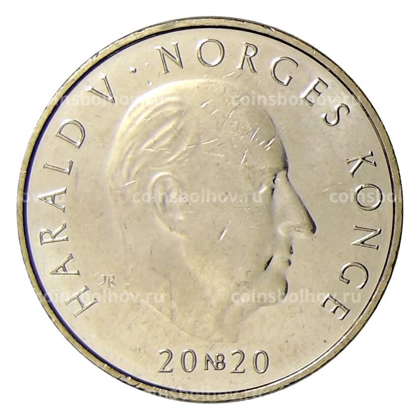 Монета 20 крон 2020 года норвегия —  100 лет со дня рождения Анне-Катарины Вестли (вид 2)
