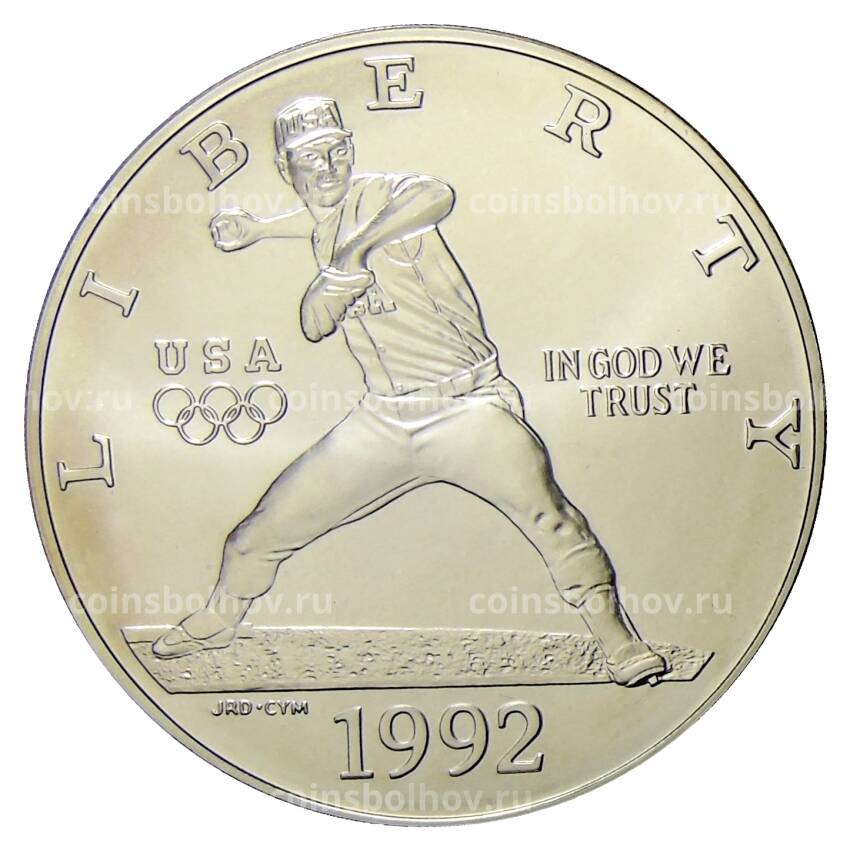 Монета 1 доллар 1992 года D США  —  XXV летние Олимпийские Игры, Барселона 1992