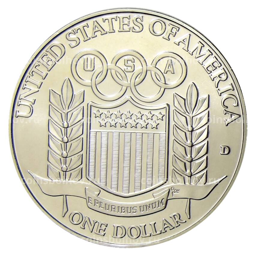 Монета 1 доллар 1992 года D США  —  XXV летние Олимпийские Игры, Барселона 1992 (вид 2)