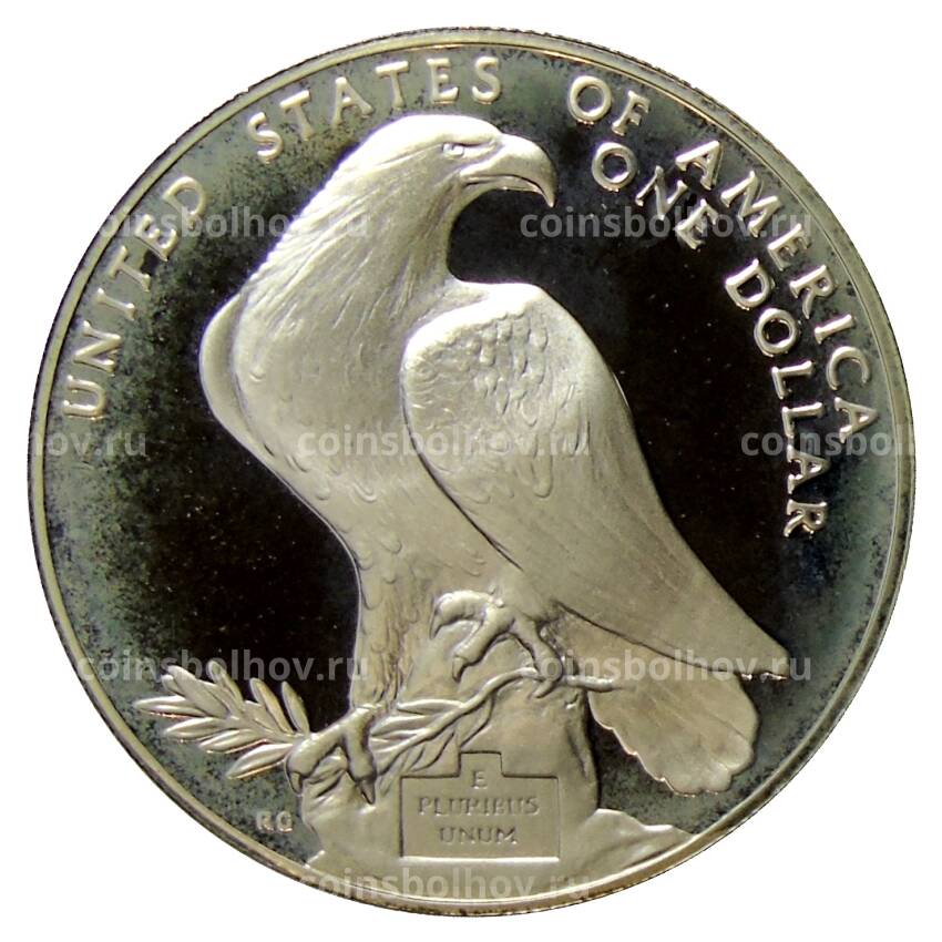 Монета 1 доллар 1984 года S США —  XXIII летние Олимпийские Игры, Лос-Анджелес 1984 (вид 2)