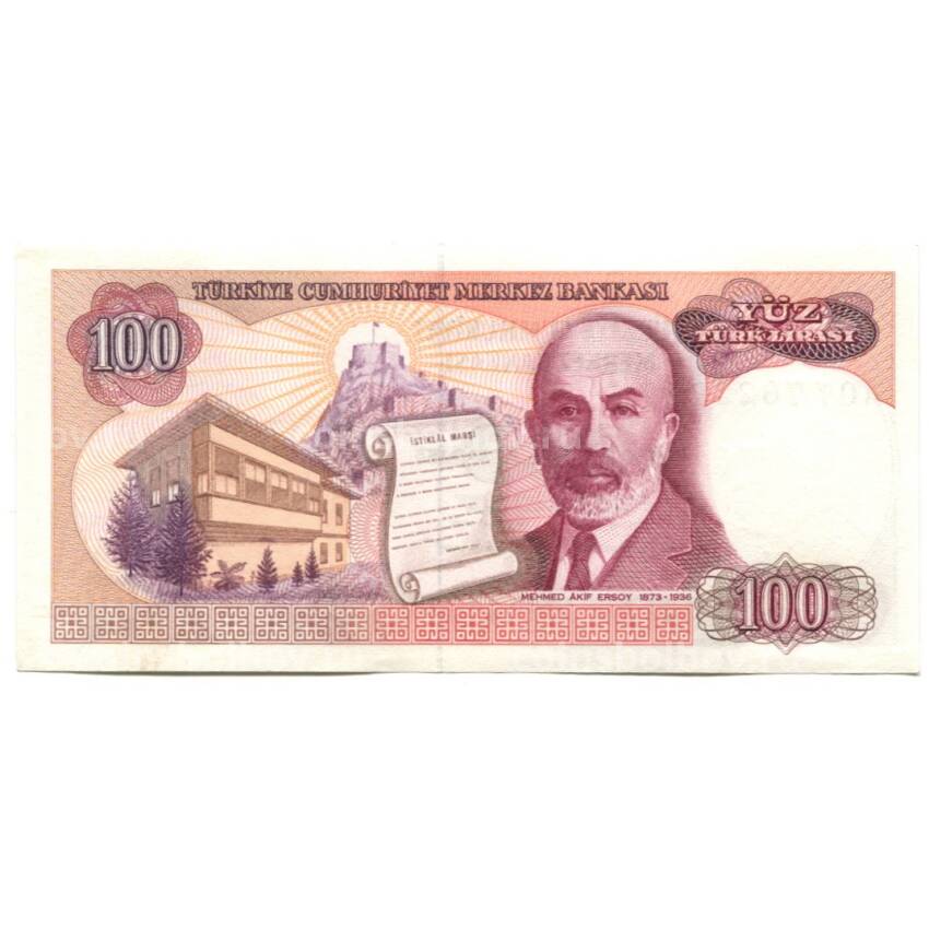 Банкнота 100 лир Турция (вид 2)