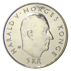 Монета 5 крон 1995 года Норвегия — 50 лет ООН (реверс)