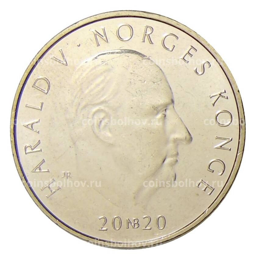 Монета 20 крон 2020 года Норвегия — 100 лет со дня рождения Анне-Катарины Вестли (вид 2)