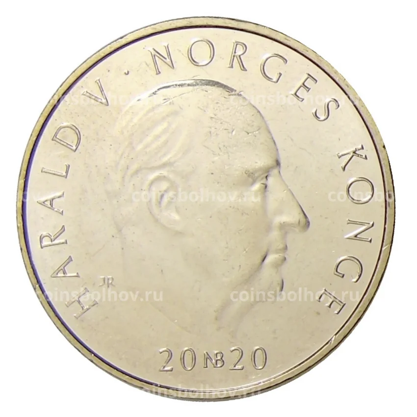 Монета 20 крон 2020 года Норвегия — 100 лет со дня рождения Анне-Катарины Вестли (вид 2)