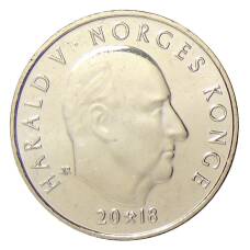 Монета 20 крон 2018 года Норвегия — 150 лет норвежской треккинговой ассоциации (реверс)