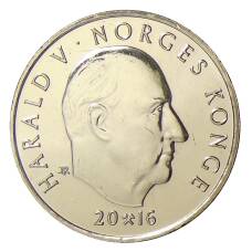 Монета 20 крон 2016 года Норвегия — 200 лет Норвежскому банку (реверс)