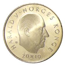 Монета 10 крон 2010 года Норвегия — 200 лет со дня рождения Оле Булла (реверс)