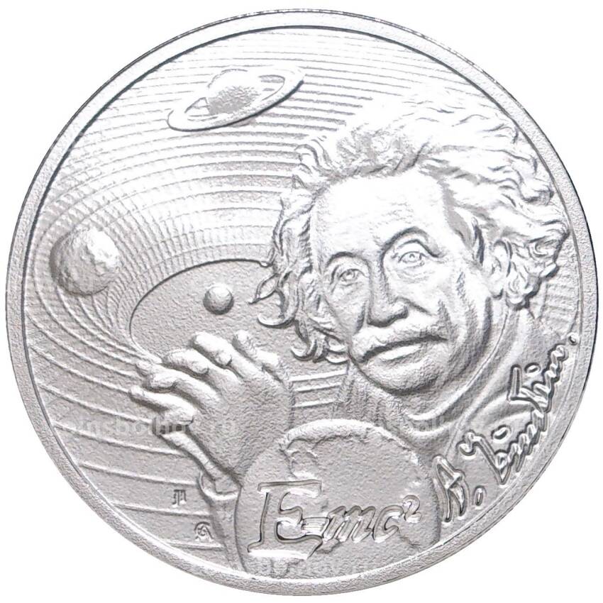 Монета 2 доллара 2022 года Ниуэ —  Иконы инноваций — Альберт Энштейн