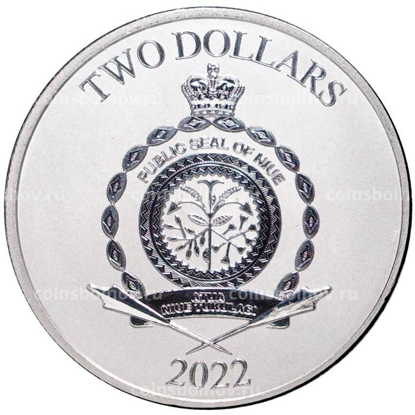 Монета 2 доллара 2022 года Тувалу — Звездные войны — G-11 (вид 2)
