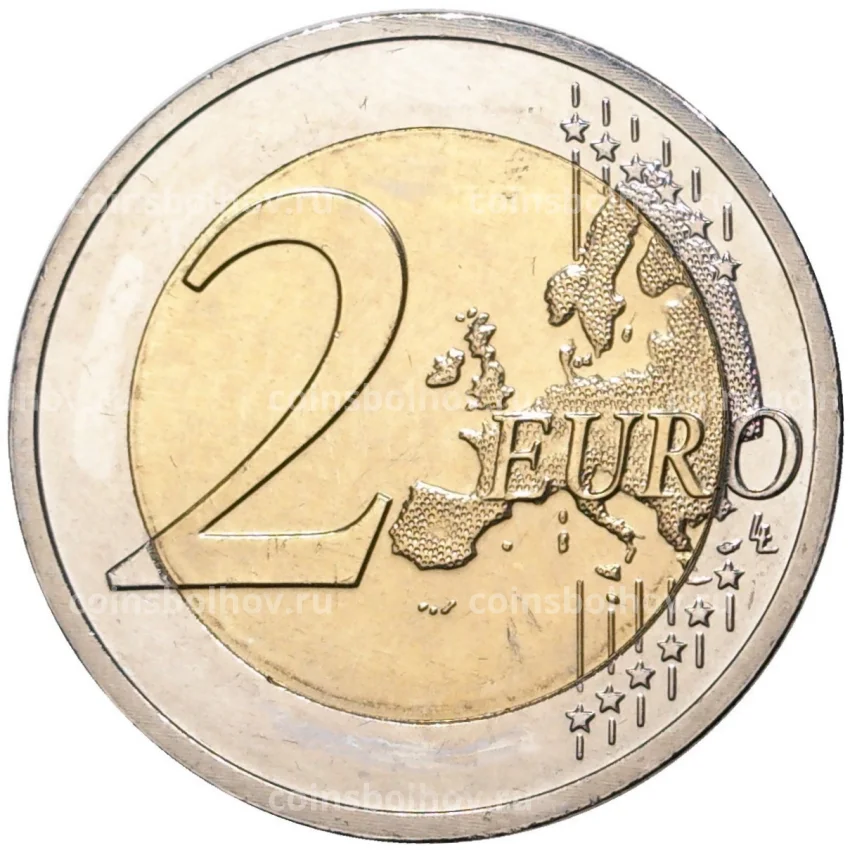 Монета 2 евро 2014 года Люксембург —  50 лет вступлению на престол Герцога Жана (вид 2)
