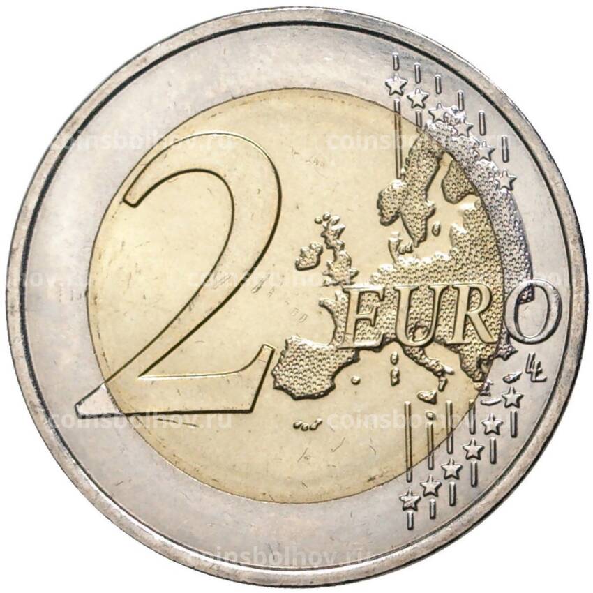 Монета 2 евро 2016 года Франция —  Чемпионат Европы по футболу 2016 (вид 2)