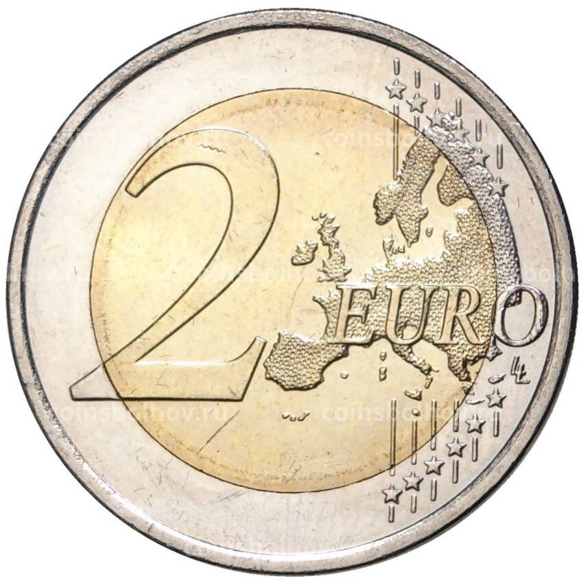 Монета 2 евро 2010 года Финляндия —  150 лет финской валюте (вид 2)