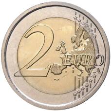 Монета 2 евро 2013 года Италия —  700 лет со дня рождения Джованни Боккаччо (реверс)