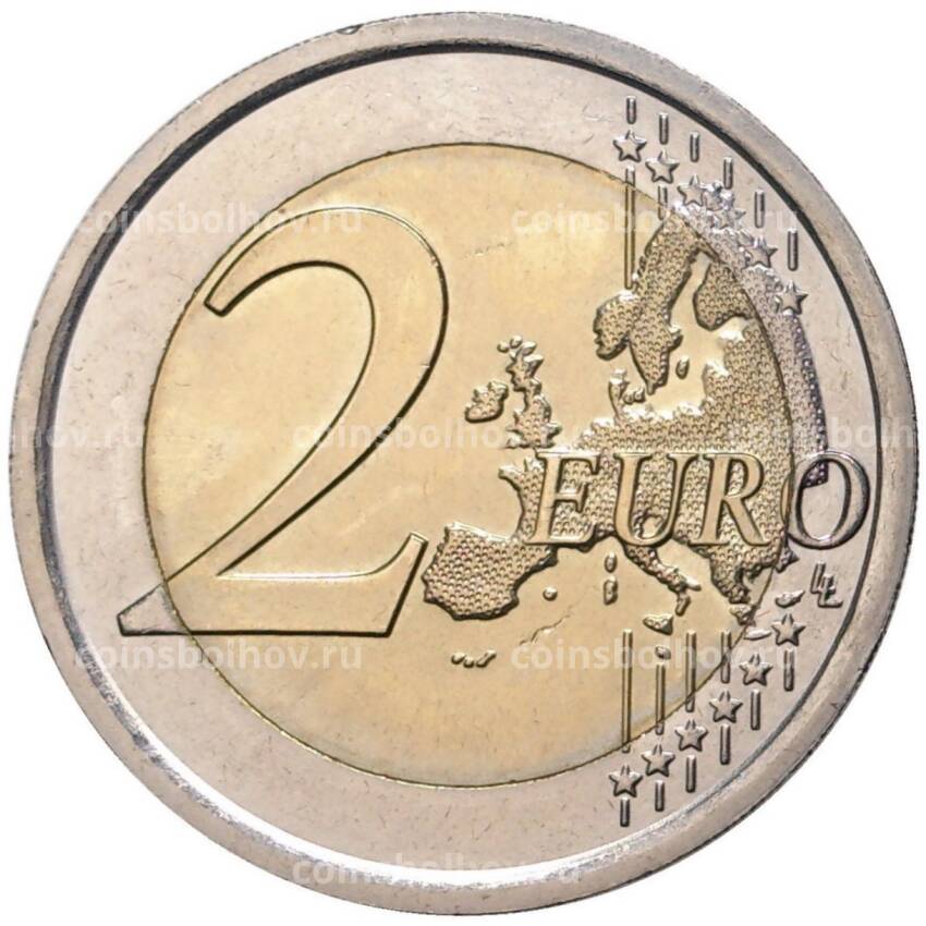 Монета 2 евро 2013 года Италия —  700 лет со дня рождения Джованни Боккаччо (вид 2)