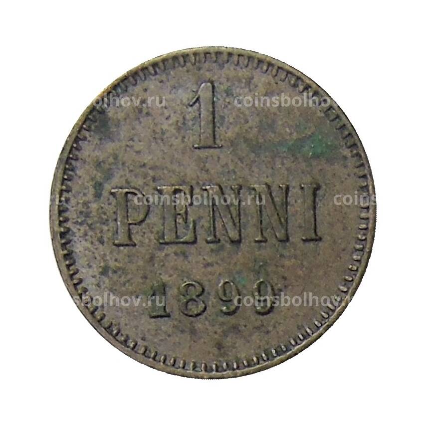 Монета 1 пенни 1899 года Русская Финляндия