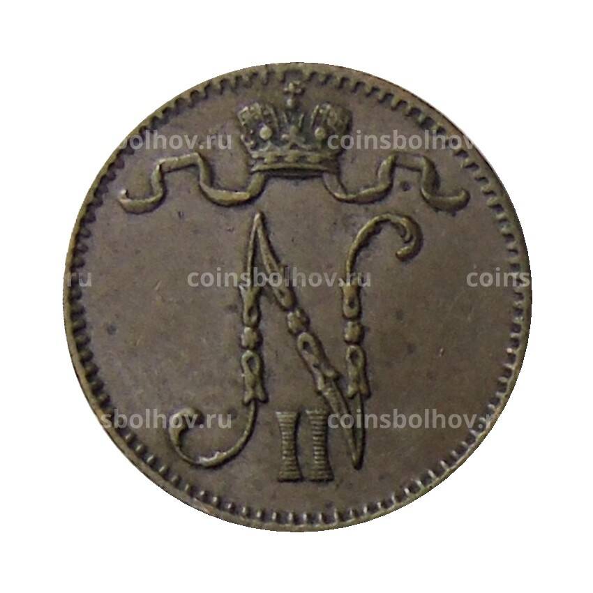 Монета 1 пенни 1898 года Русская Финляндия (вид 2)