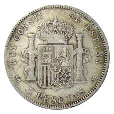 Монета 5 песет 1898 года  Испания (реверс)