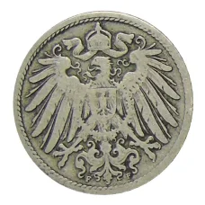 Монета 10 пфеннигов 1896 года F Германия (реверс)