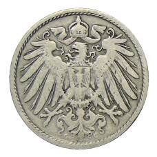 Монета 10 пфеннигов 1900 года G Германия (реверс)