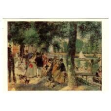 Открытка живопись Огюст Ренуар «Купание на Сене»