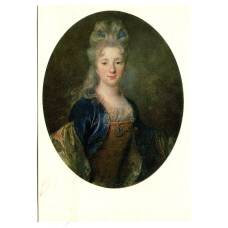 Открытка Никола Ларжильер «Портрет неизвестной молодой дамы»