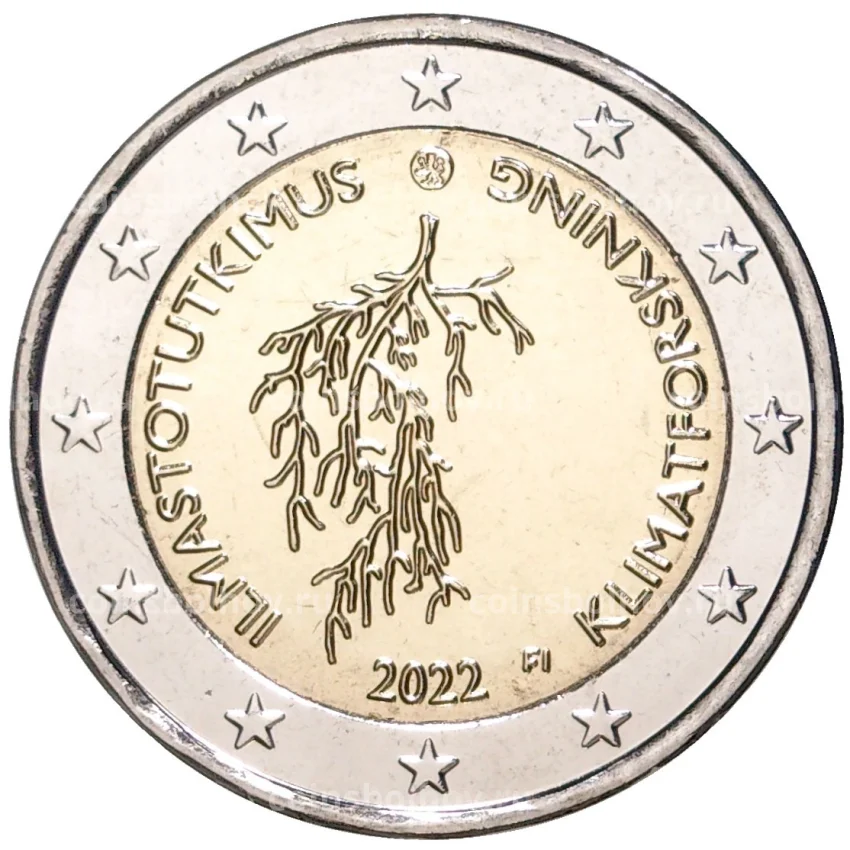 Монета 2 евро 2022 года Финляндия —  Исследования климата
