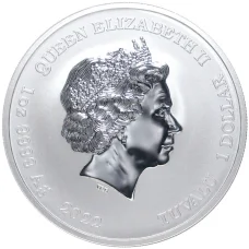 Монета 1 доллар 2022 года Тувалу «Джеймс Бонд — Агент 007 (60-летие выхода первого фильма)» (Цветное покрытие) (реверс)