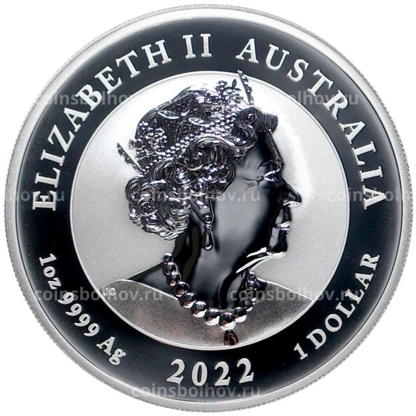 Монета 1 доллар 2022 года Австралия — Квокка (2 малыша) (вид 2)