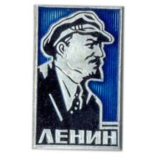 Значок В.И. Ленин (синий фон)