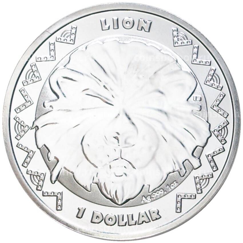Монета 1 доллар 2022 года Сьерра-Леоне Большая пятёрка Африки — Лев