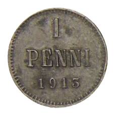 Монета 1 пенни 1913 года Русская Финляндия (аверс)