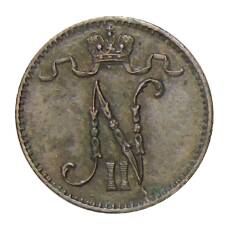 Монета 1 пенни 1915 года Русская Финляндия (реверс)