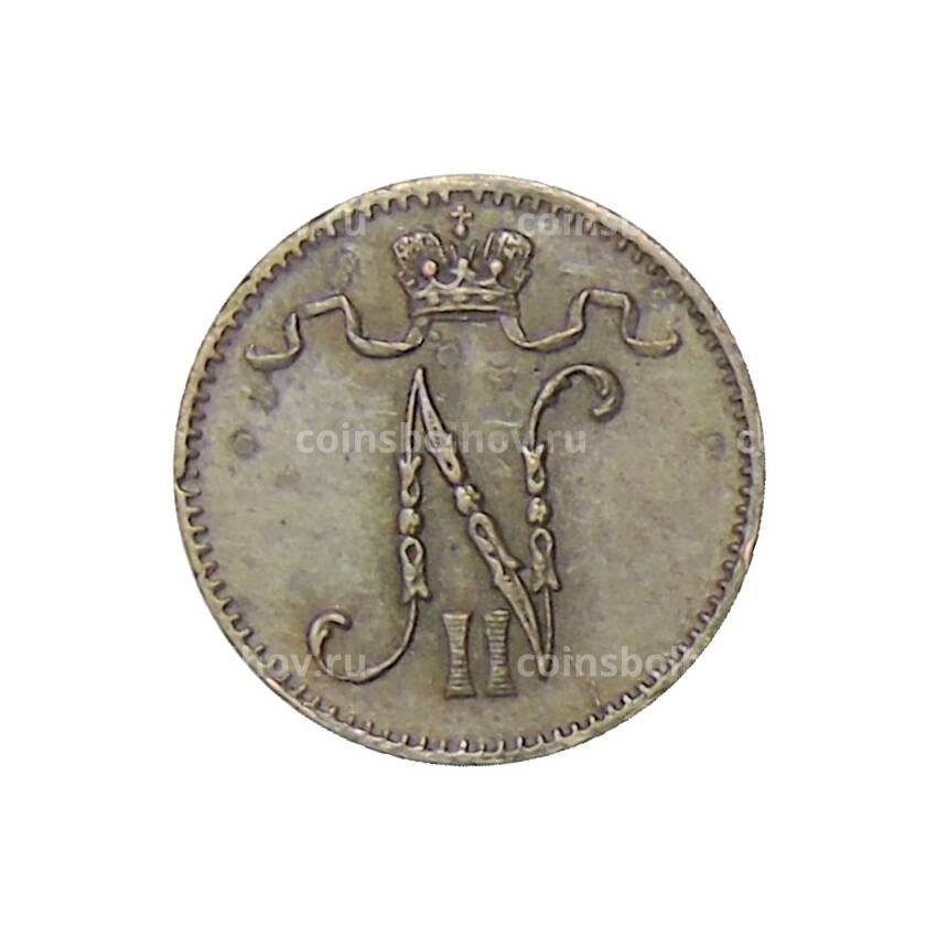 Монета 1 пенни 1915 года Русская Финляндия (вид 2)