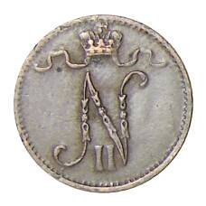 Монета 1 пенни 1915 года Русская Финляндия (реверс)