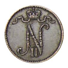 Монета 1 пенни 1911 года Русская Финляндия (реверс)