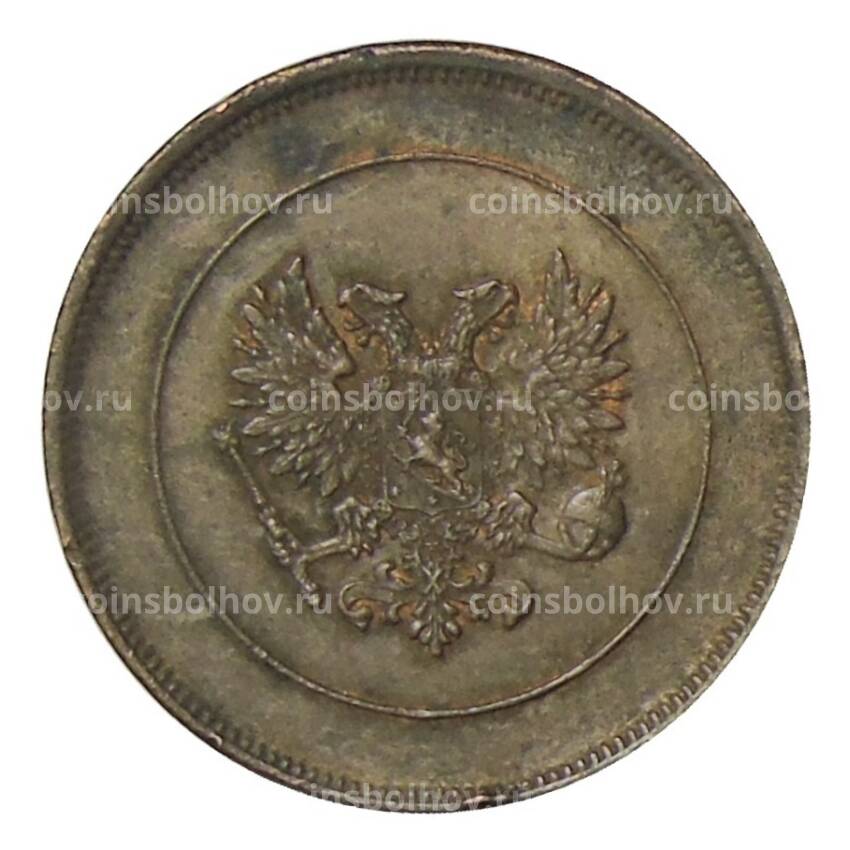 Монета 10 пенни 1917 года Русская Финляндия — Орел без корон (вид 2)